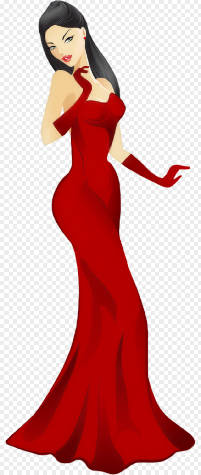 Lady In Gown Sabah Betty Boop Cartoon PNG