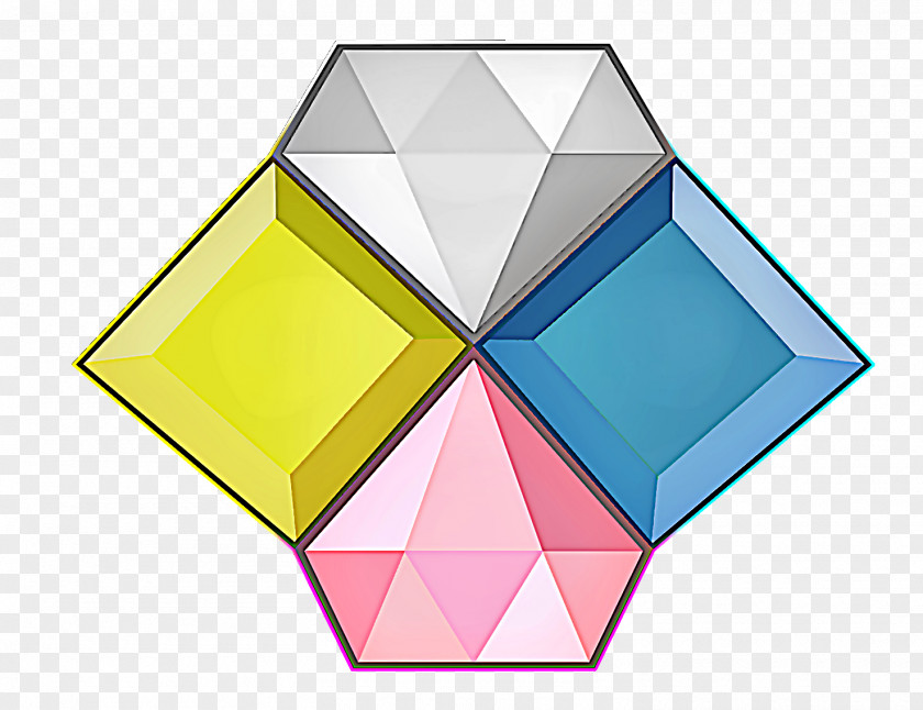 Mint Diamond Steven Universe Blue Pink Gemstone PNG