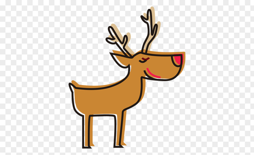 Reindeer Rudolph Drawing Clip Art PNG