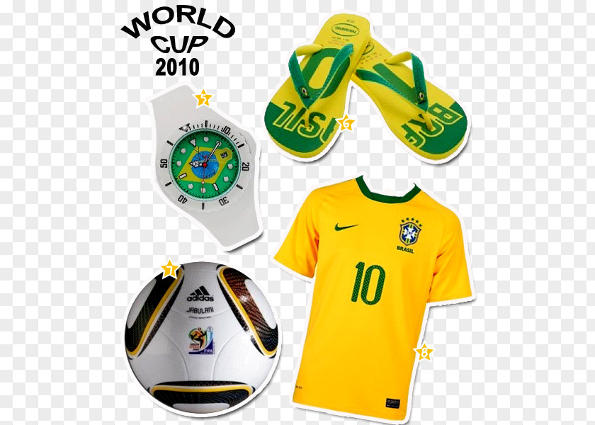 T-shirt 2010 FIFA World Cup Yellow Adidas Jabulani Logo PNG