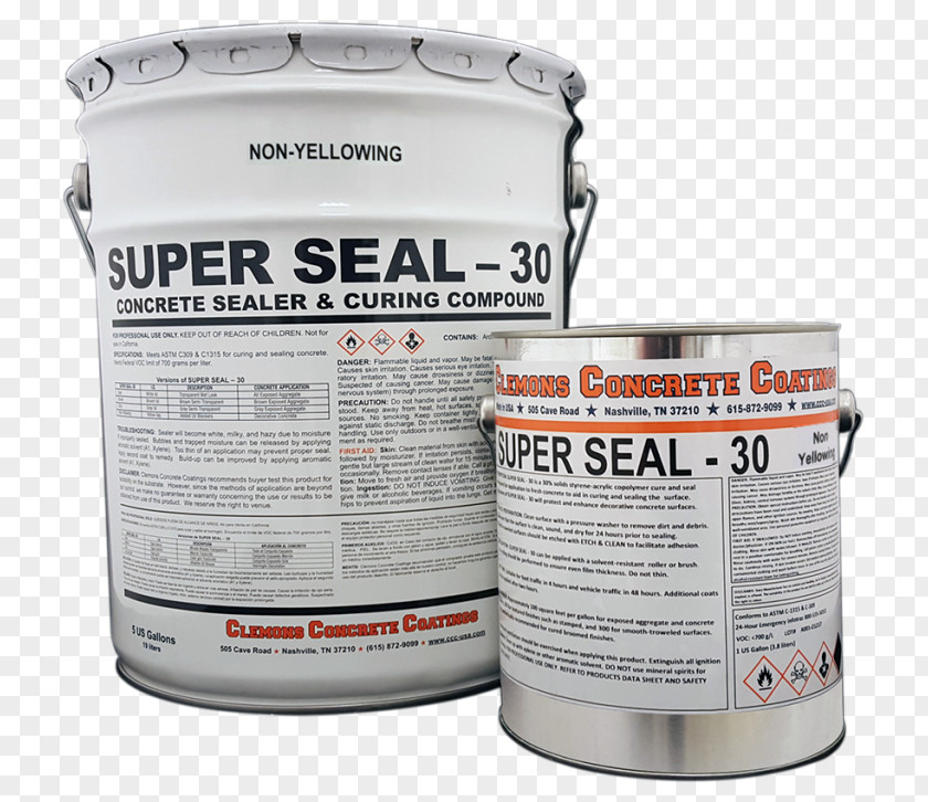 Gallon Concrete Sealer Decorative Coating PNG