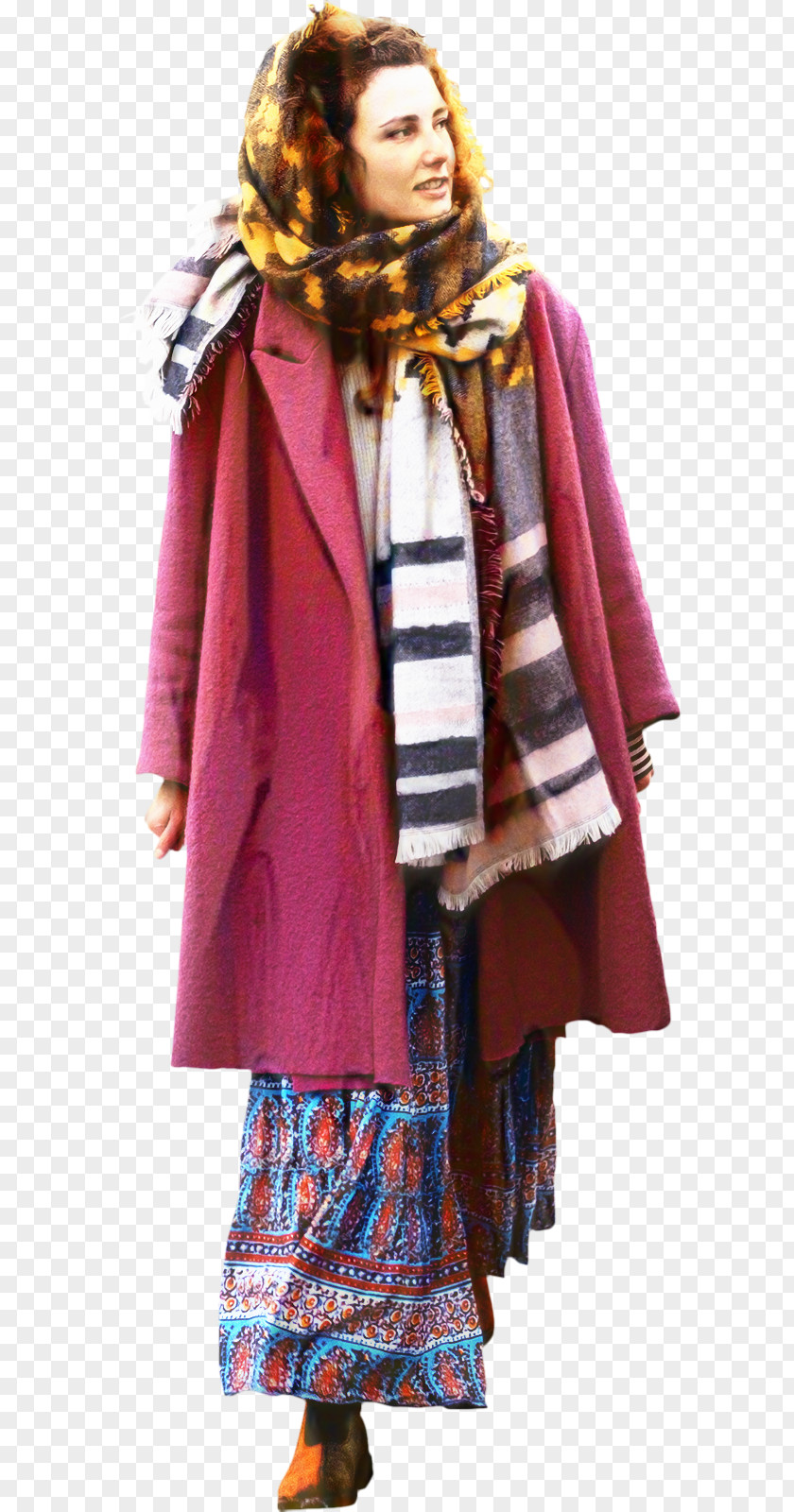 Woolen Overcoat Winter Background PNG