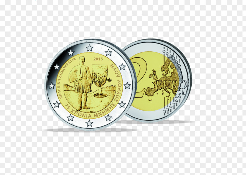 Euro 2 Commemorative Coins Coin PNG