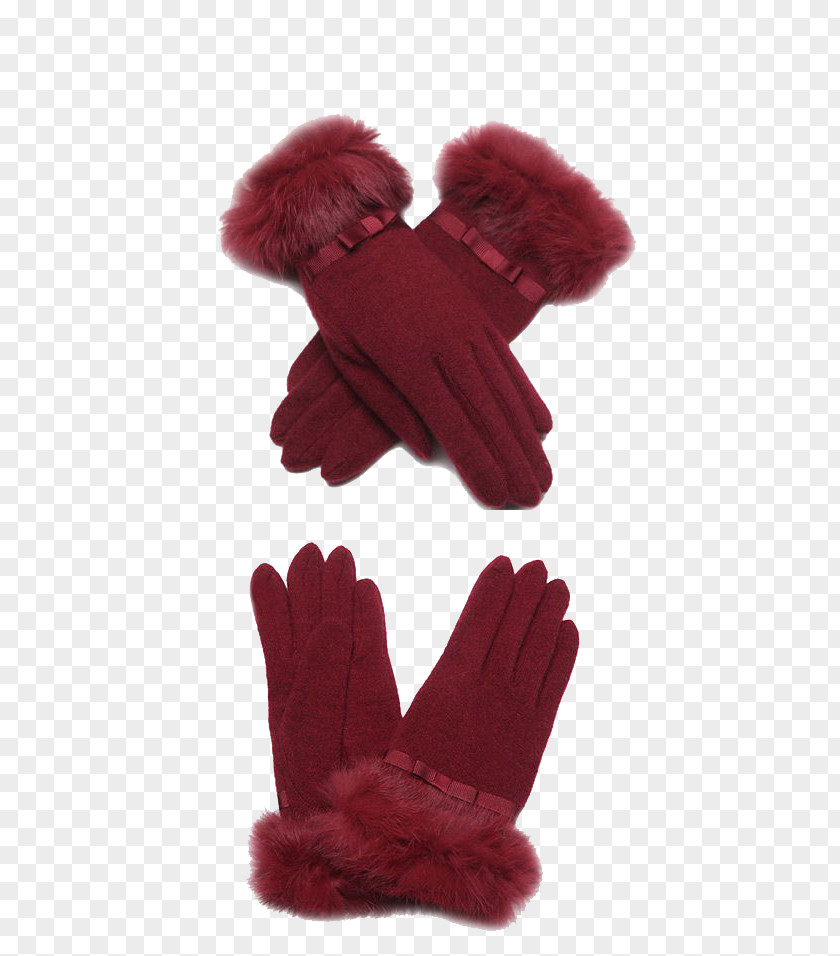 Rabbit Fur Cuff Gloves Clothing Glove PNG