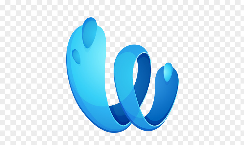 W Blue Payment Service Icon PNG