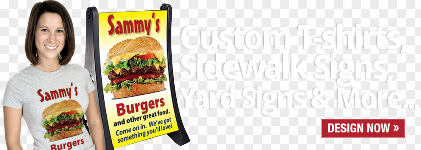 Builder's Trade Show Flyer Junk Food Fast Brand Sign Graphics PNG
