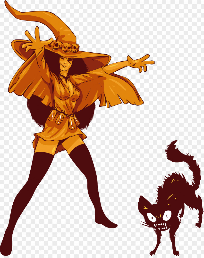 Halloween Jack-o'-lantern Witch PNG