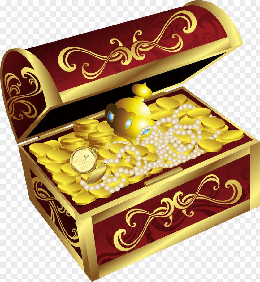 Jewellery Casket Gold Clip Art Bijou PNG