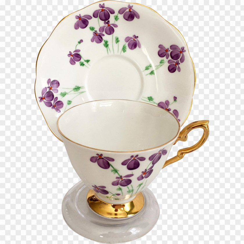 Lilac Tableware Saucer Coffee Cup Porcelain PNG