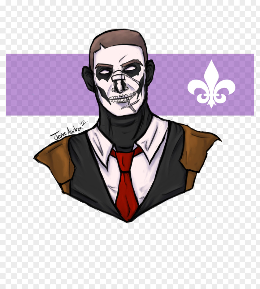 Face Painting Supervillain Necktie Purple Clip Art PNG