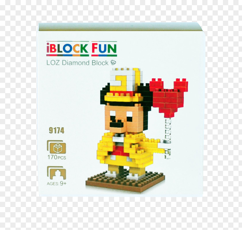 Mickey Mouse LEGO Toy Block PNG