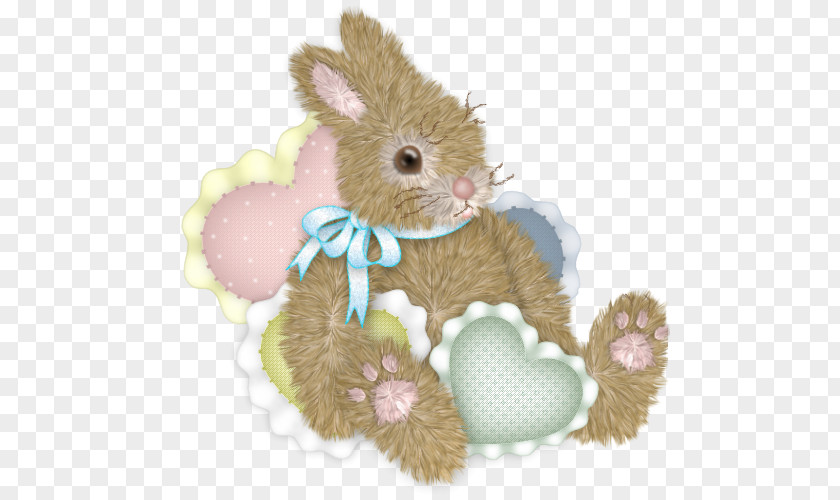 Animal Figure Toy Easter Bunny Background PNG