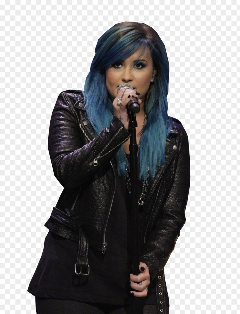 Demi Lovato Blue Hair Coloring Human Color PNG