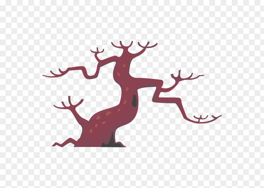 Illustration Reindeer Tree Graphics Branch PNG