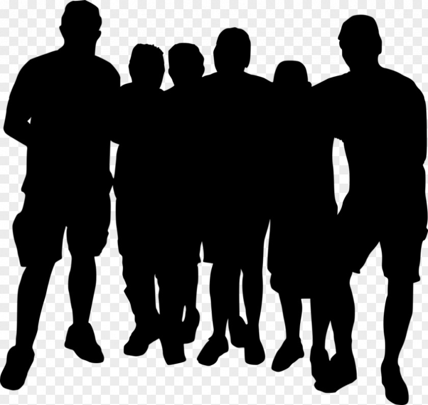 Silhouette Social Group PNG