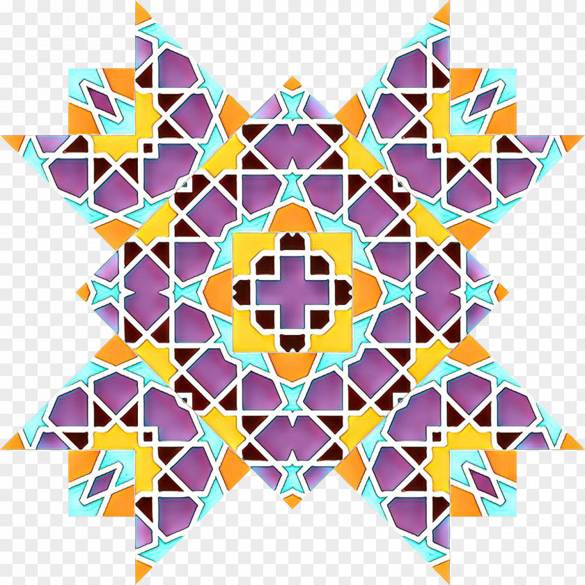 Symmetry Pattern Kaleidoscope Line Pink M PNG