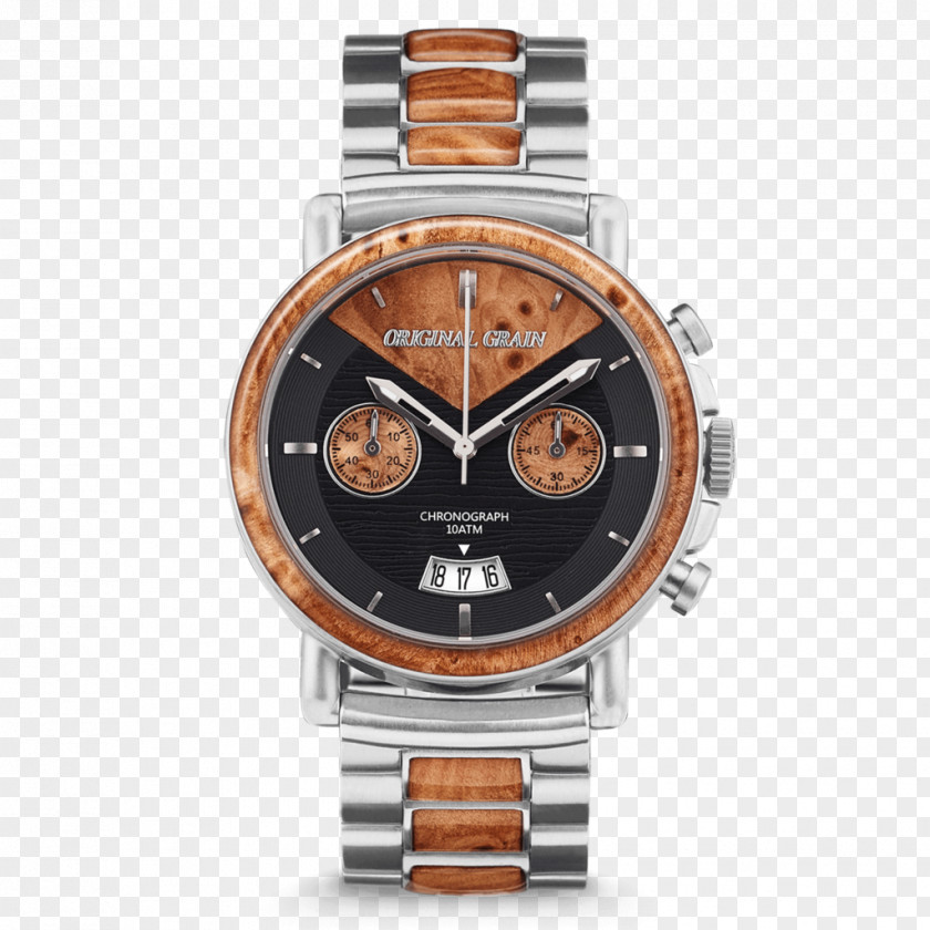 COGNAC (Mahogany/Antique Gold/Cognac Italian Leather Band)Watch Original Grain Watches Alterra Chronograph Jewellery / The PNG