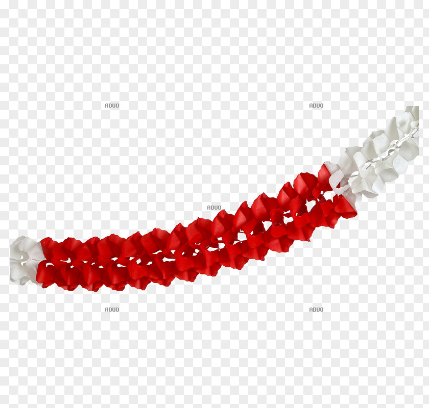 Garland Red Bracelet Feestversiering White PNG