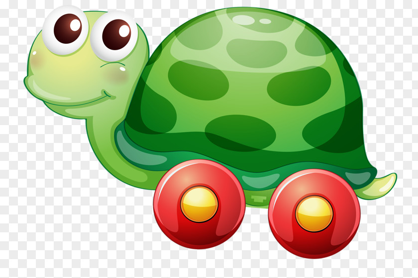 Green Turtle Toy Clip Art PNG