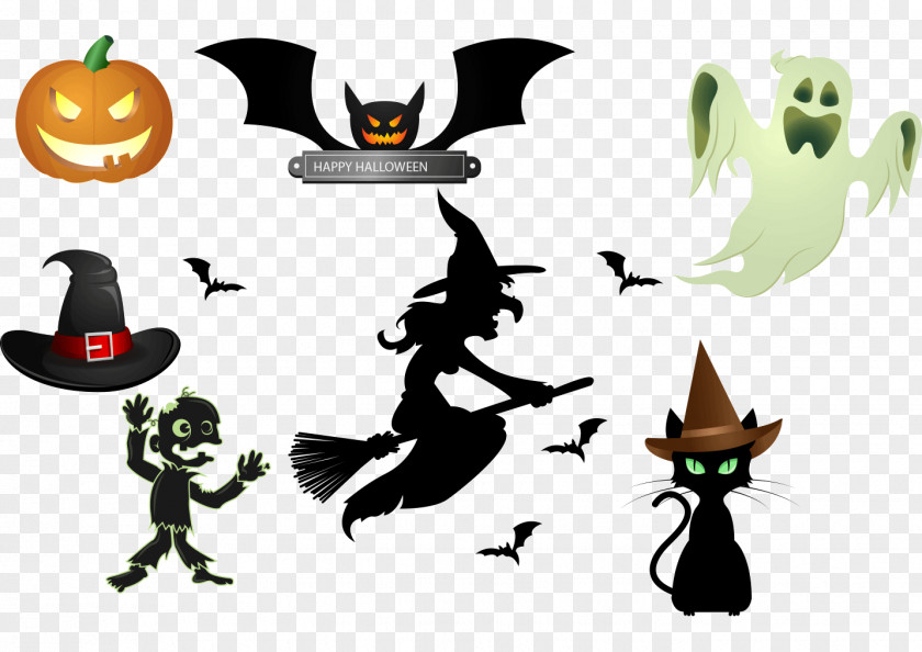 Halloween Elements Party Illustration PNG