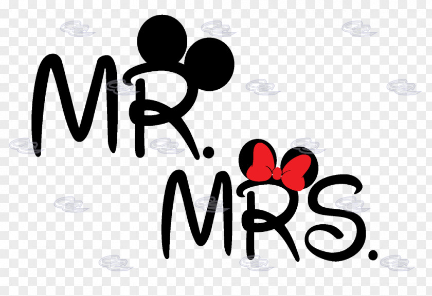 Just Married Mickey Mouse Minnie Mrs. The Walt Disney Company T-shirt PNG