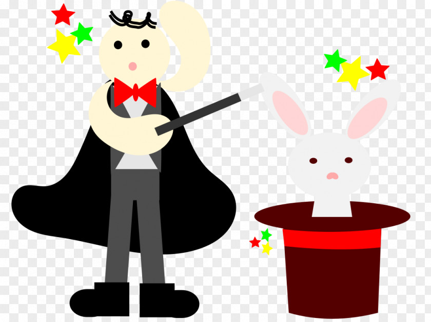 Magic Hat Rabbit Shaman Clip Art PNG