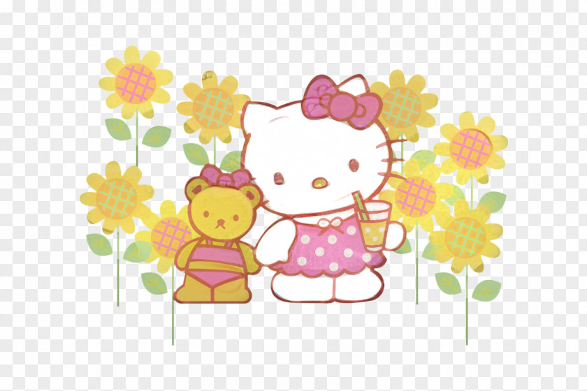 Wildflower Plant Hello Kitty Logo PNG