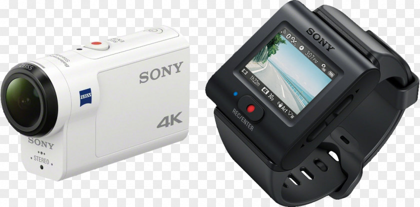 Camera Action Sony Cam FDR-X3000 4K Resolution Live Preview Video Cameras PNG