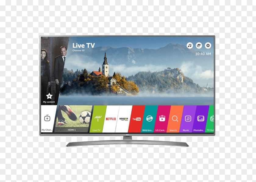 Lg LG UJ670V 4K Resolution Ultra-high-definition Television LED-backlit LCD PNG