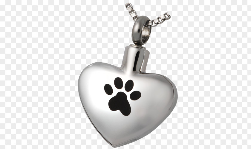 Paw Heart Locket Angel PawPrint Cat Jewellery Pet PNG