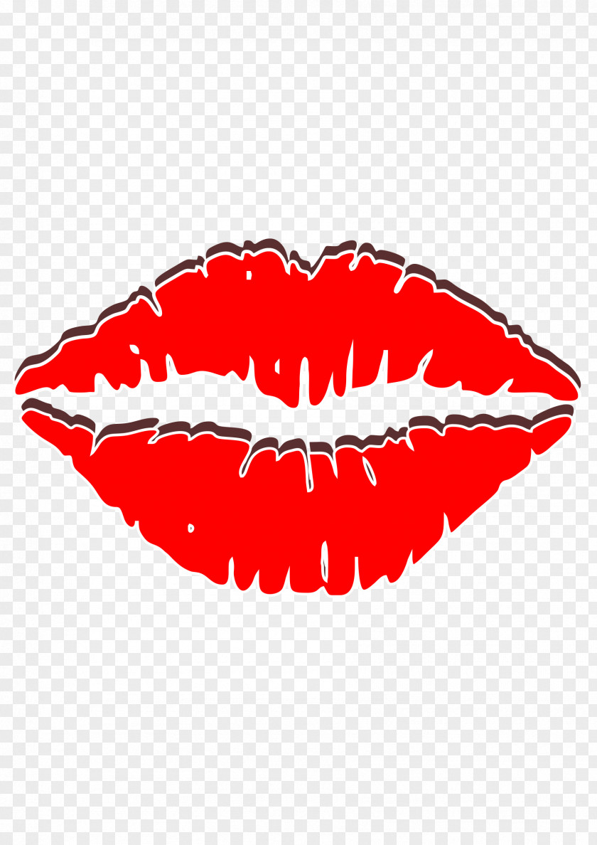 Red Lips Lip AutoCAD DXF Clip Art PNG