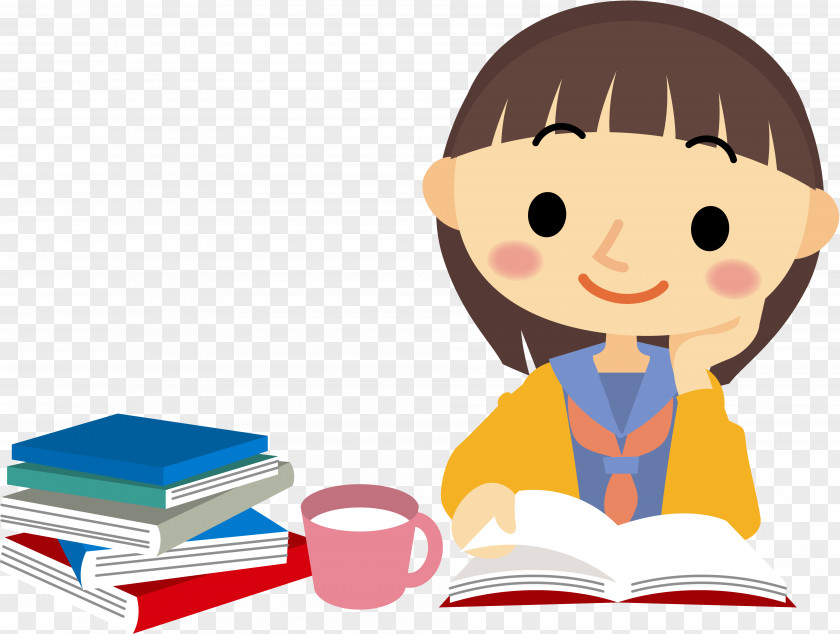 Student Reading Illustration Clip Art Vector Graphics Book PNG