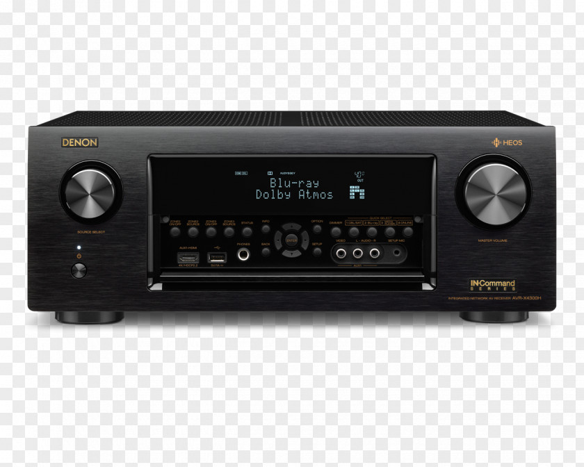 Avó AV Receiver Denon AVR-X4300H Audio Home Theater Systems PNG