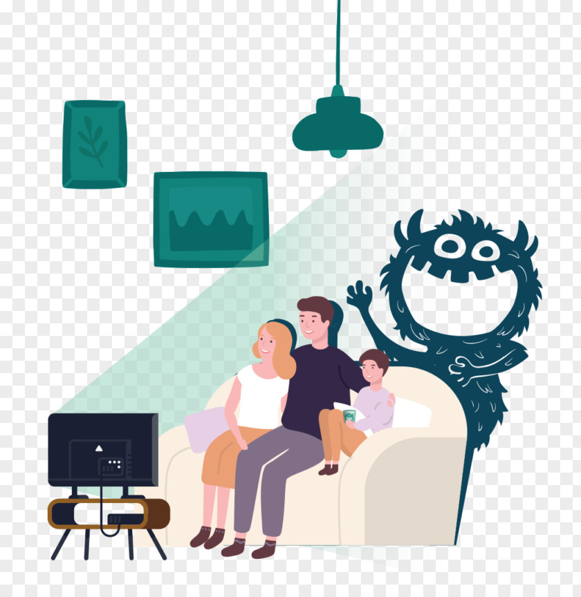 Chair Table Cartoon Turquoise Furniture Sitting Room PNG