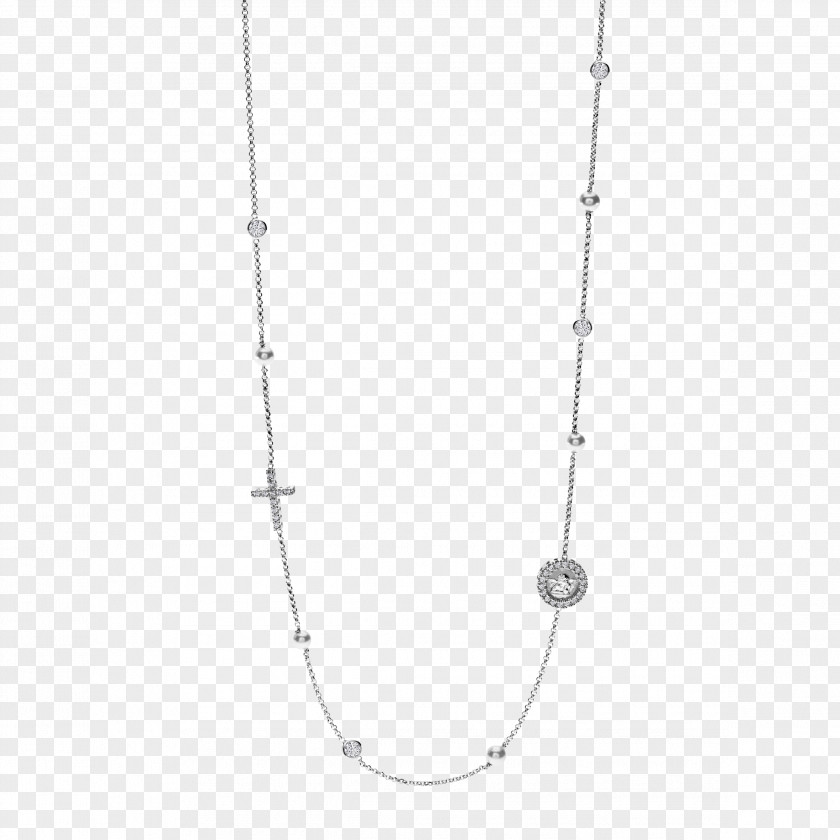 Necklace Sterling Silver Chain Pearl PNG