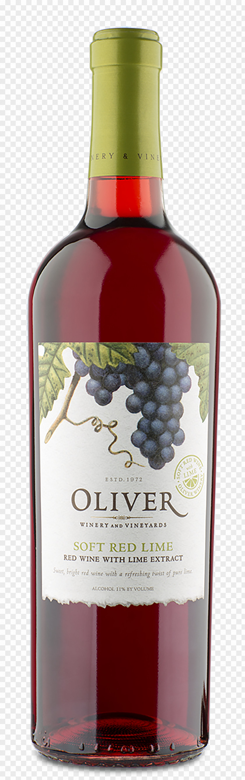 Oliver Soft Red Wine Dessert Winery Liqueur PNG