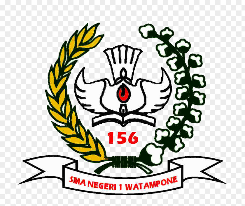 Tirai SMA Negeri 1 Watampone Coat Of Arms Logo Brand PNG