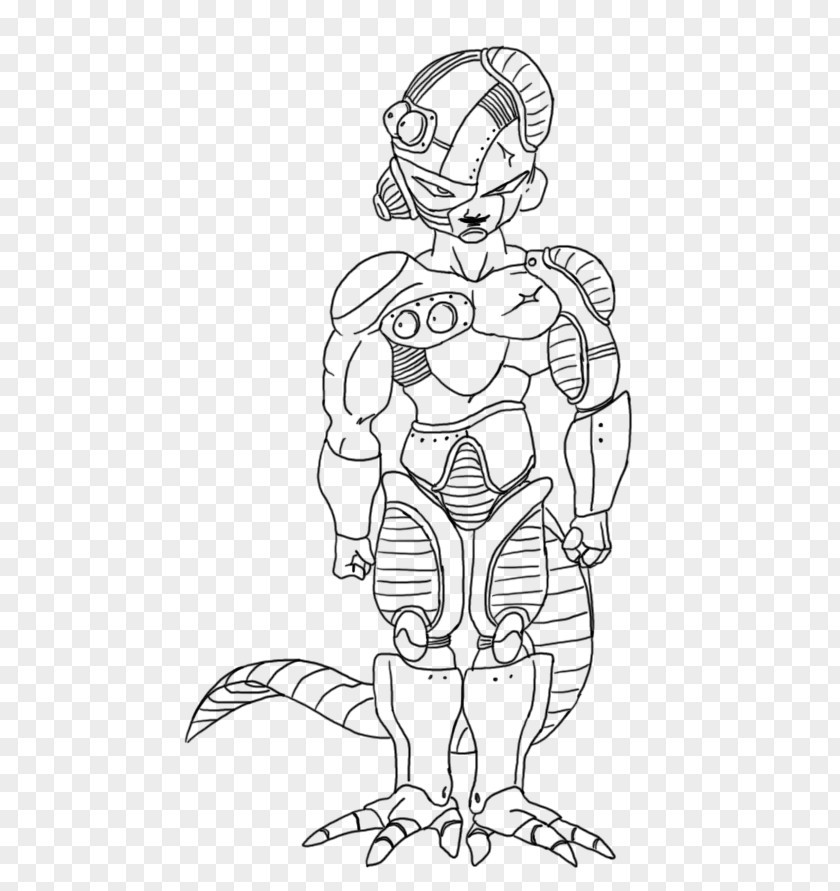 Goku Line Art Frieza Vegeta Trunks PNG