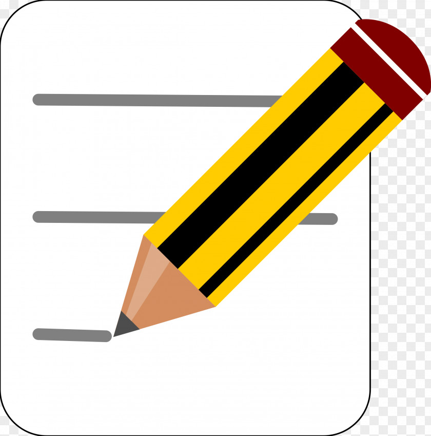 Pencil Writing Note-taking Post-it Note Clip Art PNG