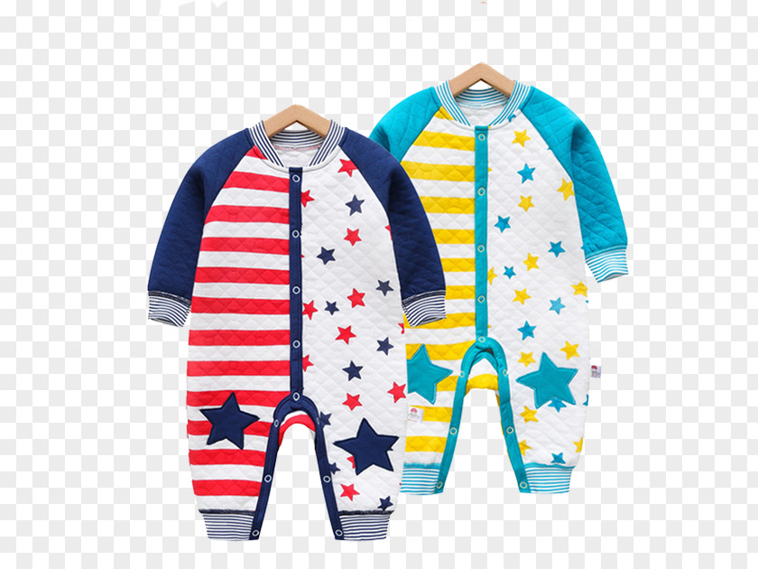 Piece Autumn And Winter Baby Pajamas Infant Clothing Boy Romper Suit Child PNG
