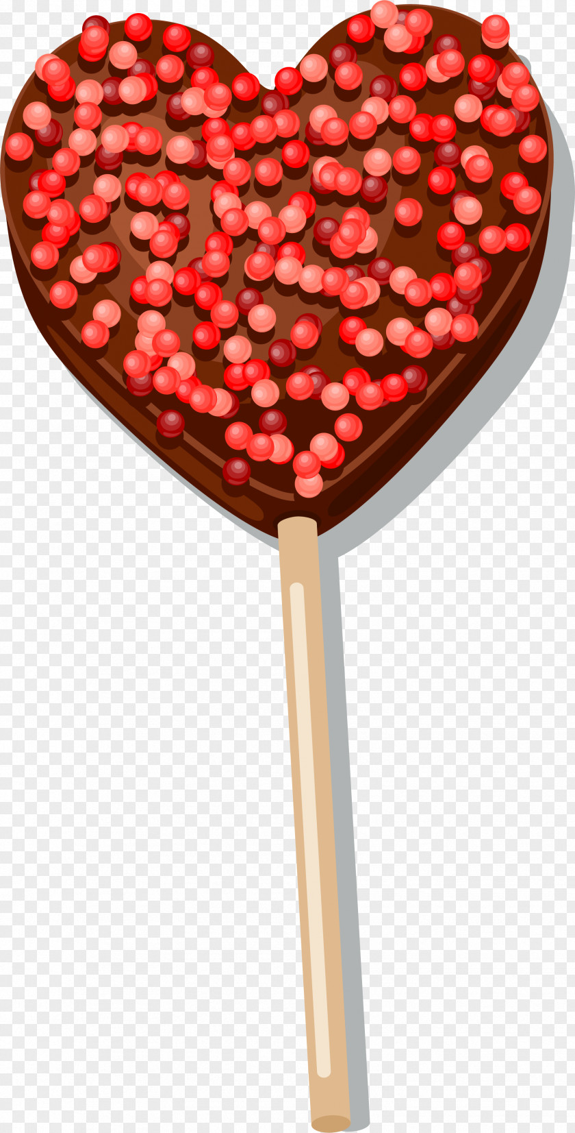 Valentine's Day Chocolate Lollipop Candy PNG