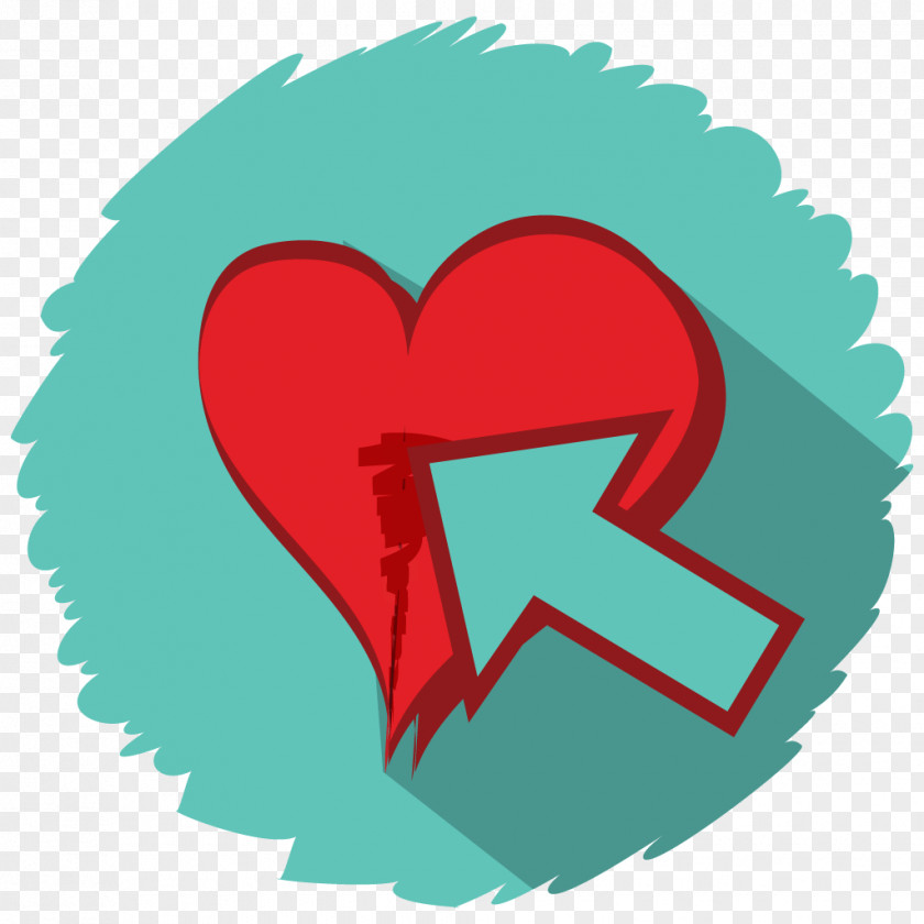 Broken Heart Love Unsimilar Sticker PNG