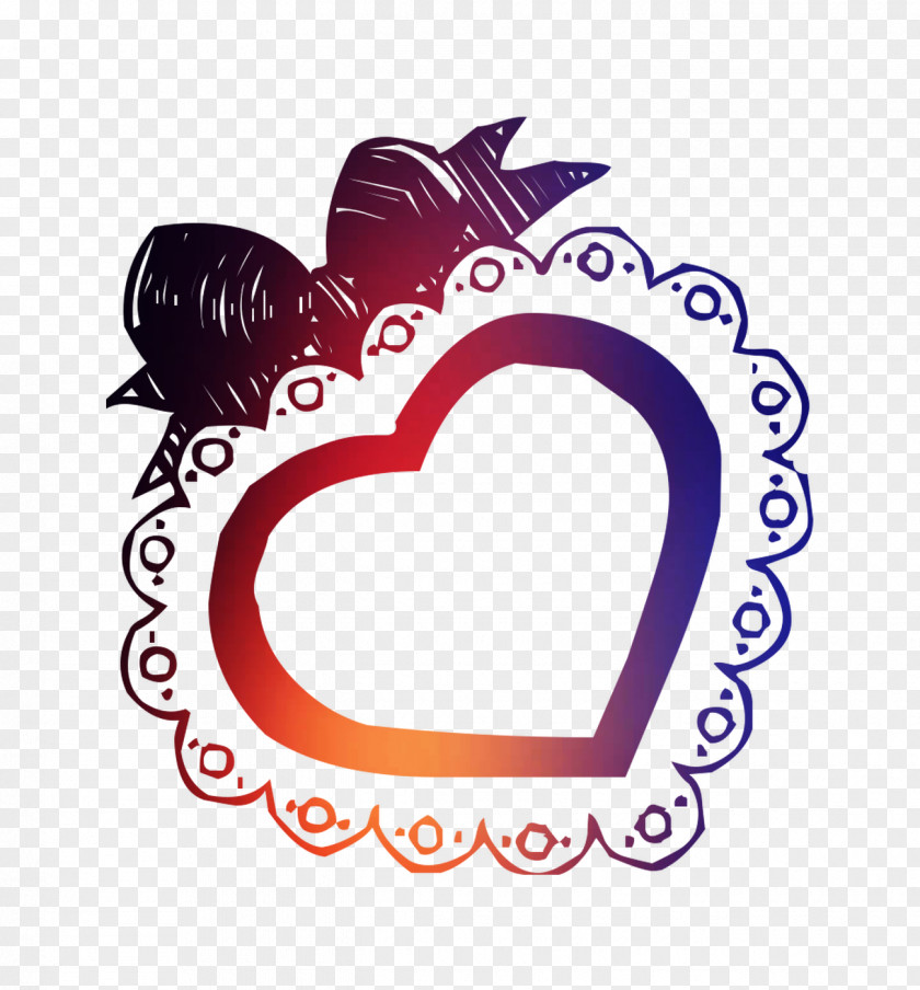 Clip Art Logo Heart Valentine's Day Purple PNG
