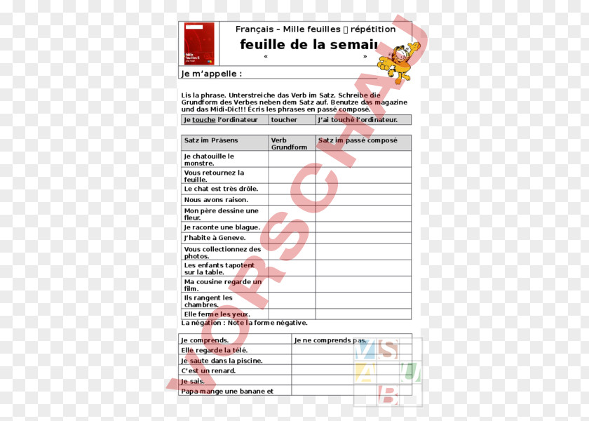 Mille Feuille Document Line PNG