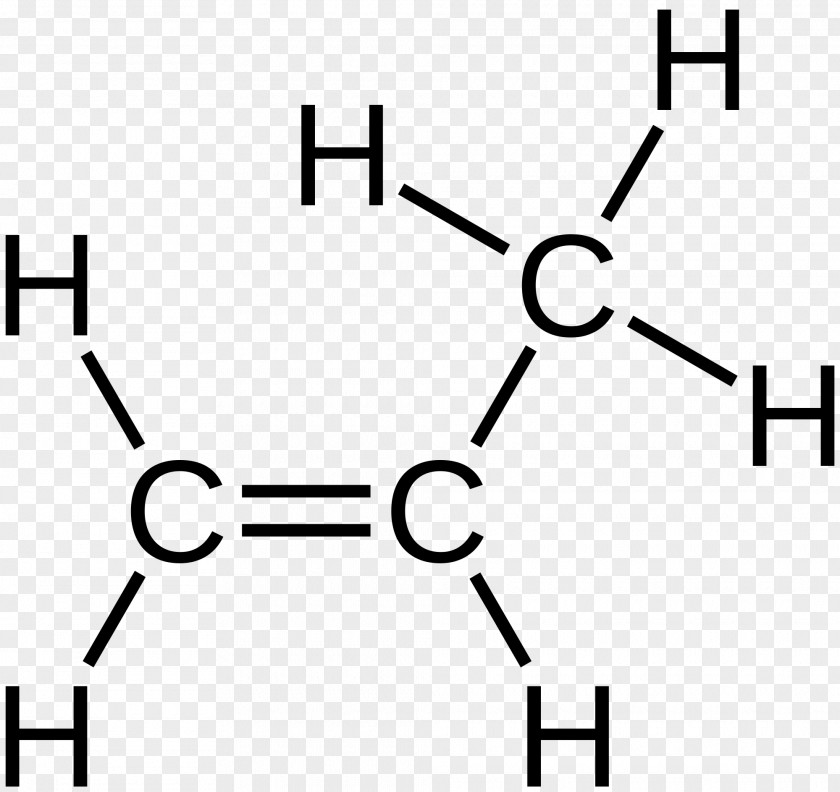 Structural Formula Ethylene Double Bond Propene Wikipedia PNG