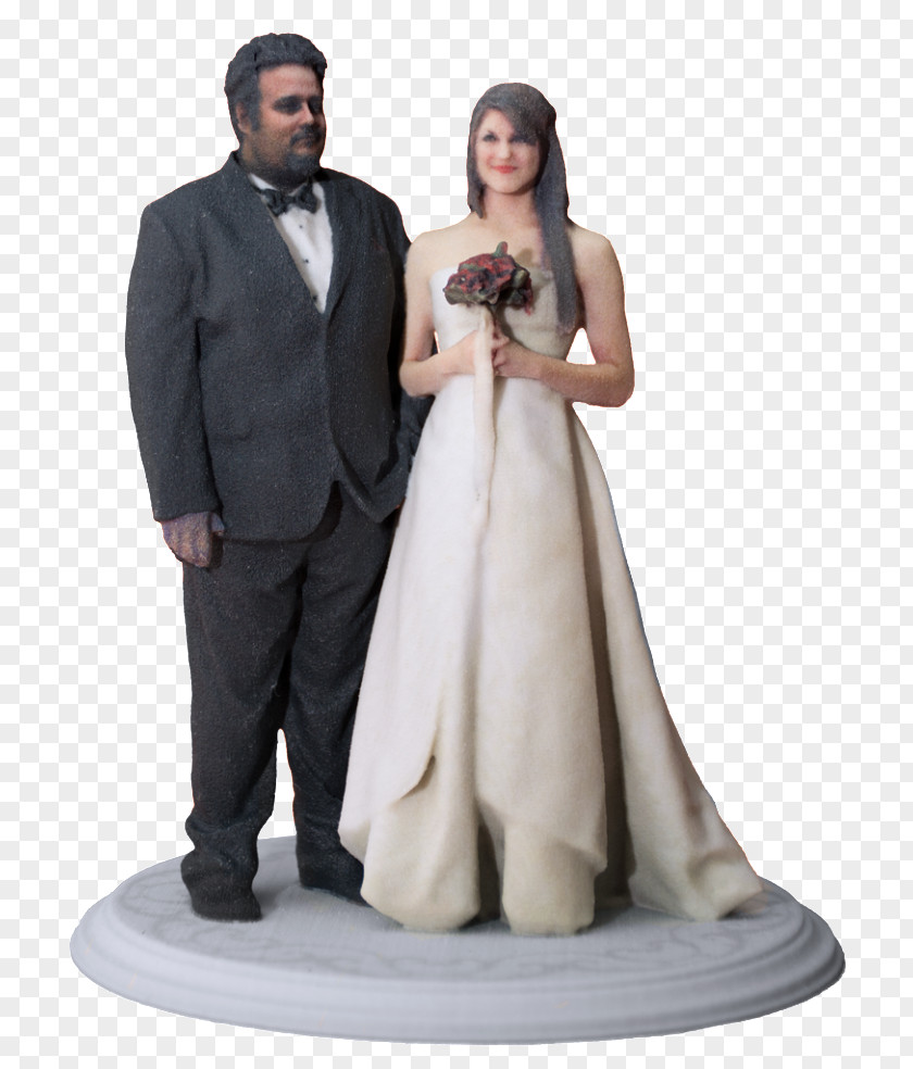 Wedding Cake Topper 3D Printing PNG