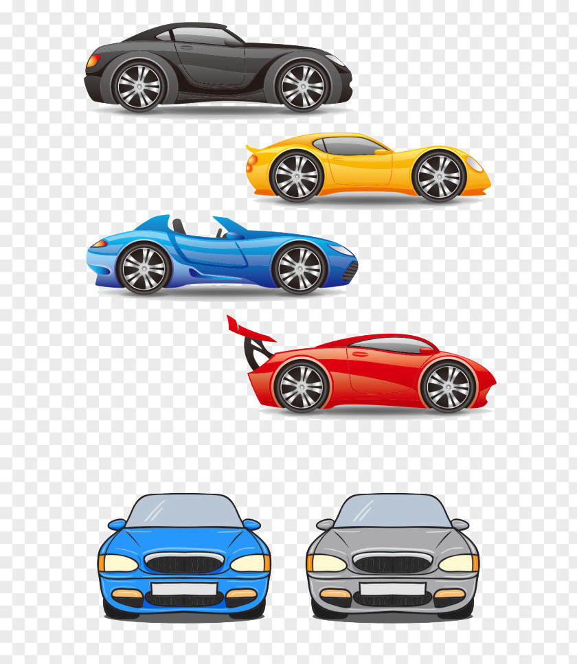 Sports Car Cartoon Automotive Design PNG