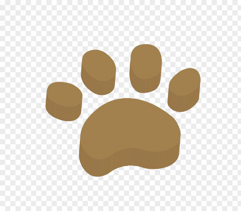 Stereo Brown Cat Claw Dog Pet Sitting Paw PNG