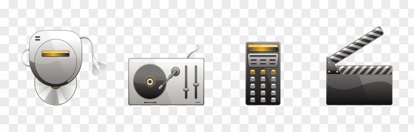 Vector Phone Radio Electronics Icon PNG