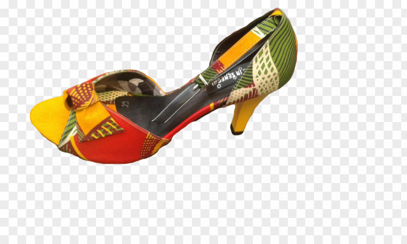 Elegant Woman High-heeled Shoe Dashiki Footwear West Africa PNG